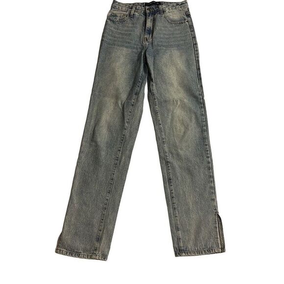 Women's Lioness Light Wash Slit Leg Denim Jeans size Extra Small - Picture 1 of 7
